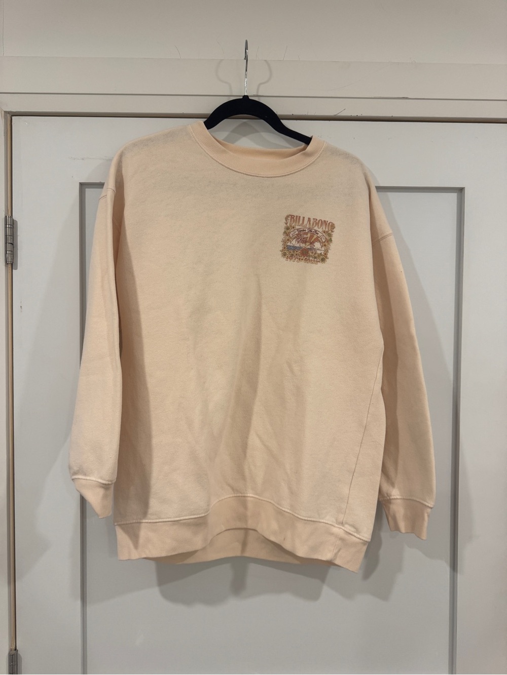 Billabong Women's Peach Crewneck Sweatshirt